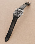 Cartier - Cartier Steel Black Lacquer Santos Dumont Ref. WSSA0046 - The Keystone Watches