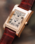 Cartier - Cartier Rose Gold Tank a Vis Dual Time Ref. 2594 - The Keystone Watches