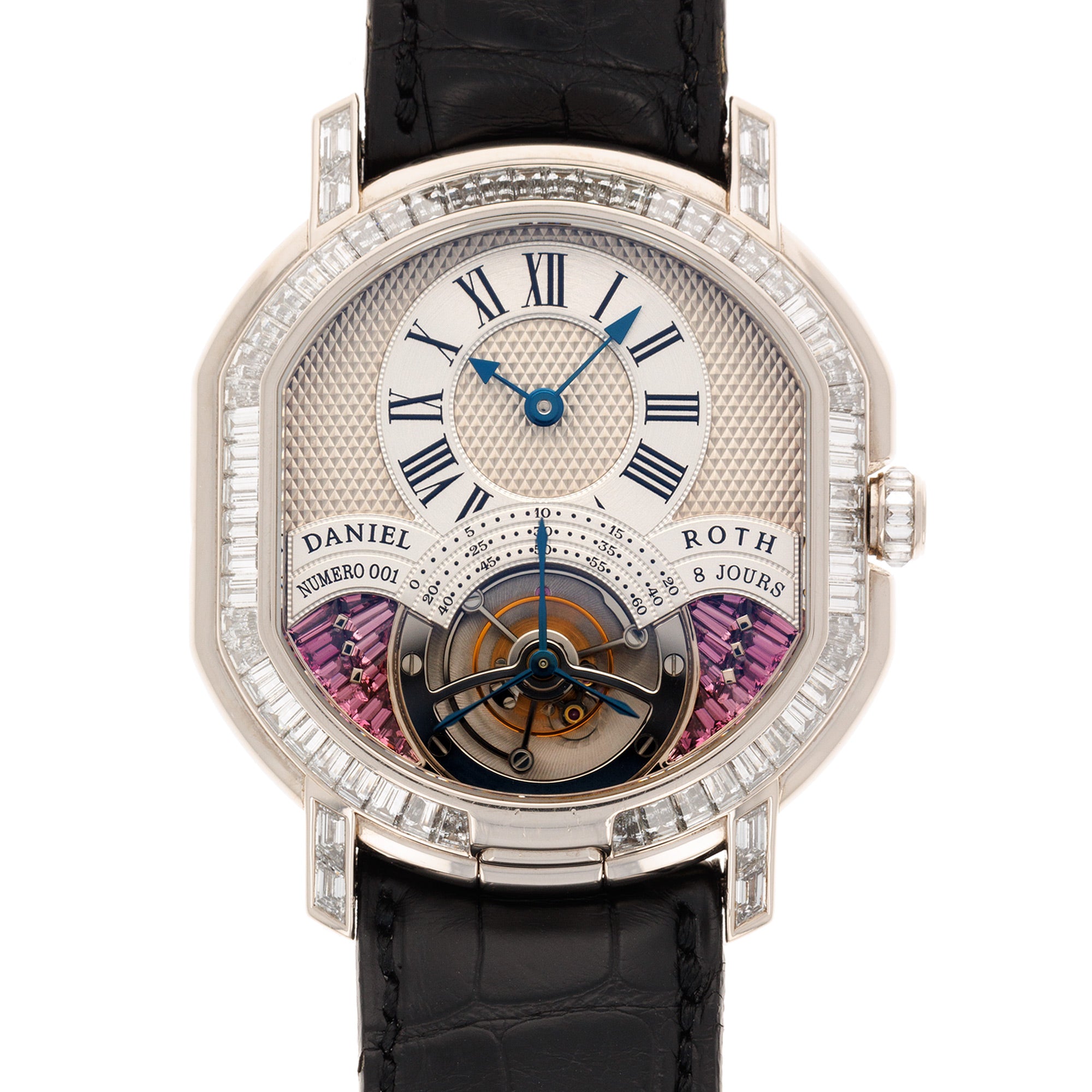 Daniel Roth - Daniel Roth 8-Day Double Face Tourbillon Diamond & Sapphire Watch Ref. 197.x.60 - The Keystone Watches