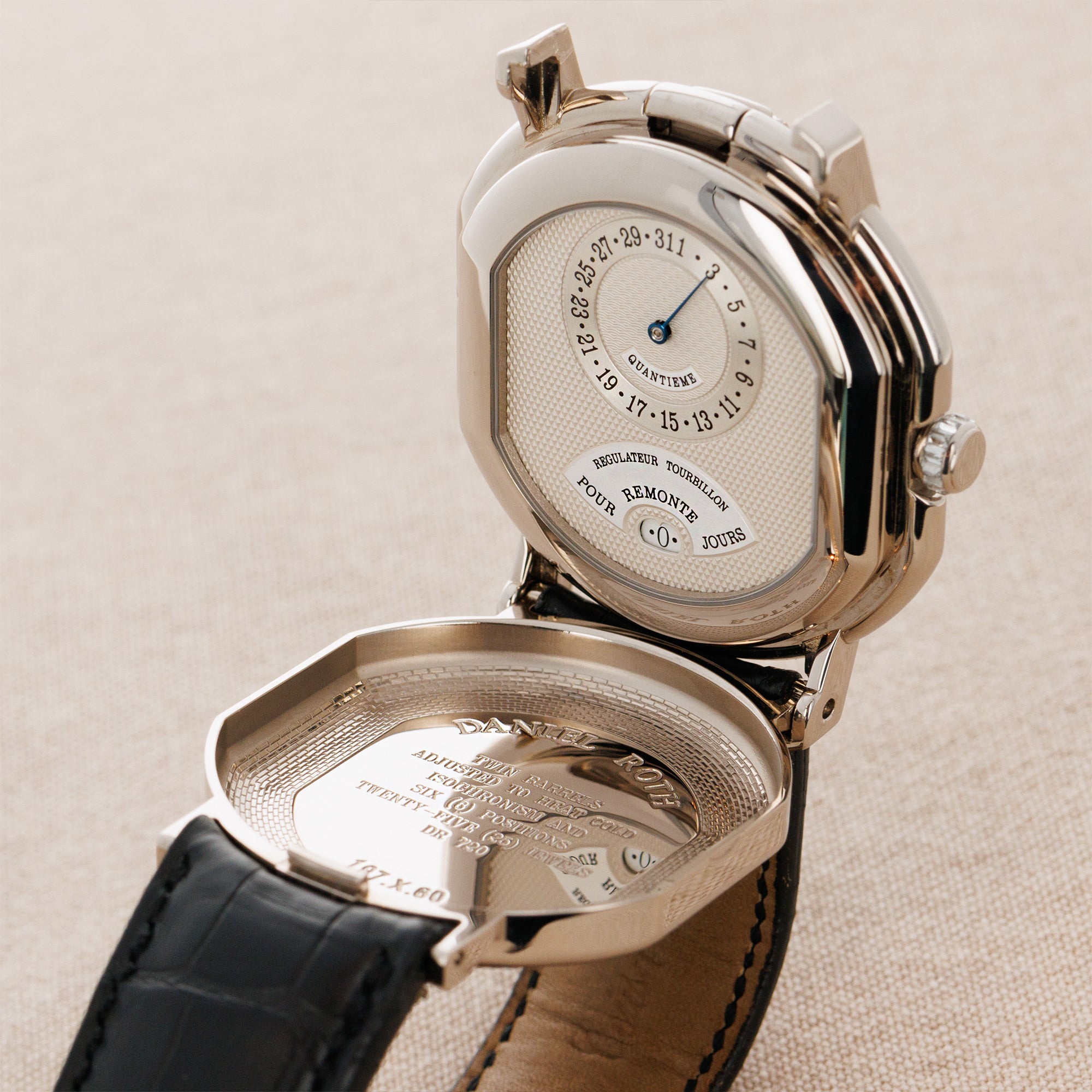 Daniel Roth - Daniel Roth 8-Day Double Face Tourbillon Diamond & Sapphire Watch Ref. 197.x.60 - The Keystone Watches