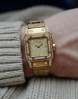 Cartier - Cartier Yellow Gold Santos Carree Diamond - The Keystone Watches