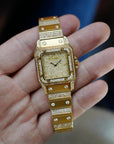Cartier - Cartier Yellow Gold Santos Carree Diamond - The Keystone Watches