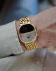 Chopard - Chopard Yellow Gold Onyx and Diamond Dual Time Zone (NEW ARRIVAL) - The Keystone Watches