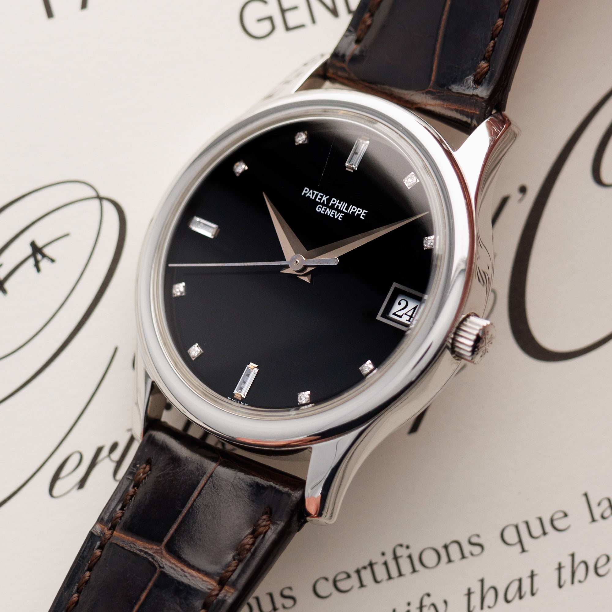 Patek Philippe - Patek Philippe Platinum Calatrava Watch Ref. 3998 - The Keystone Watches