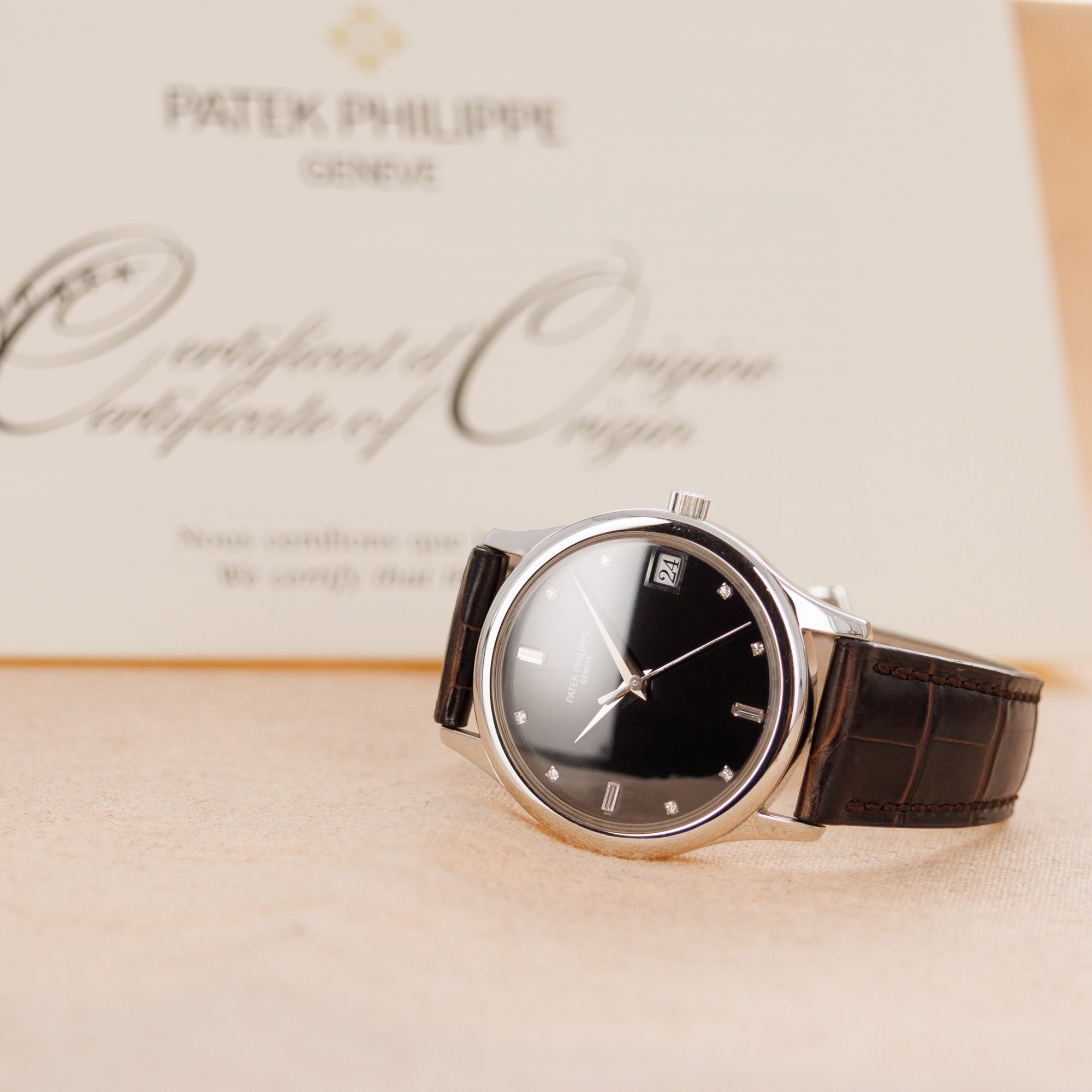Patek Philippe - Patek Philippe Platinum Calatrava Watch Ref. 3998 - The Keystone Watches