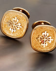 Patek Philippe - Patek Philippe Yellow Gold Logo Cufflinks - The Keystone Watches