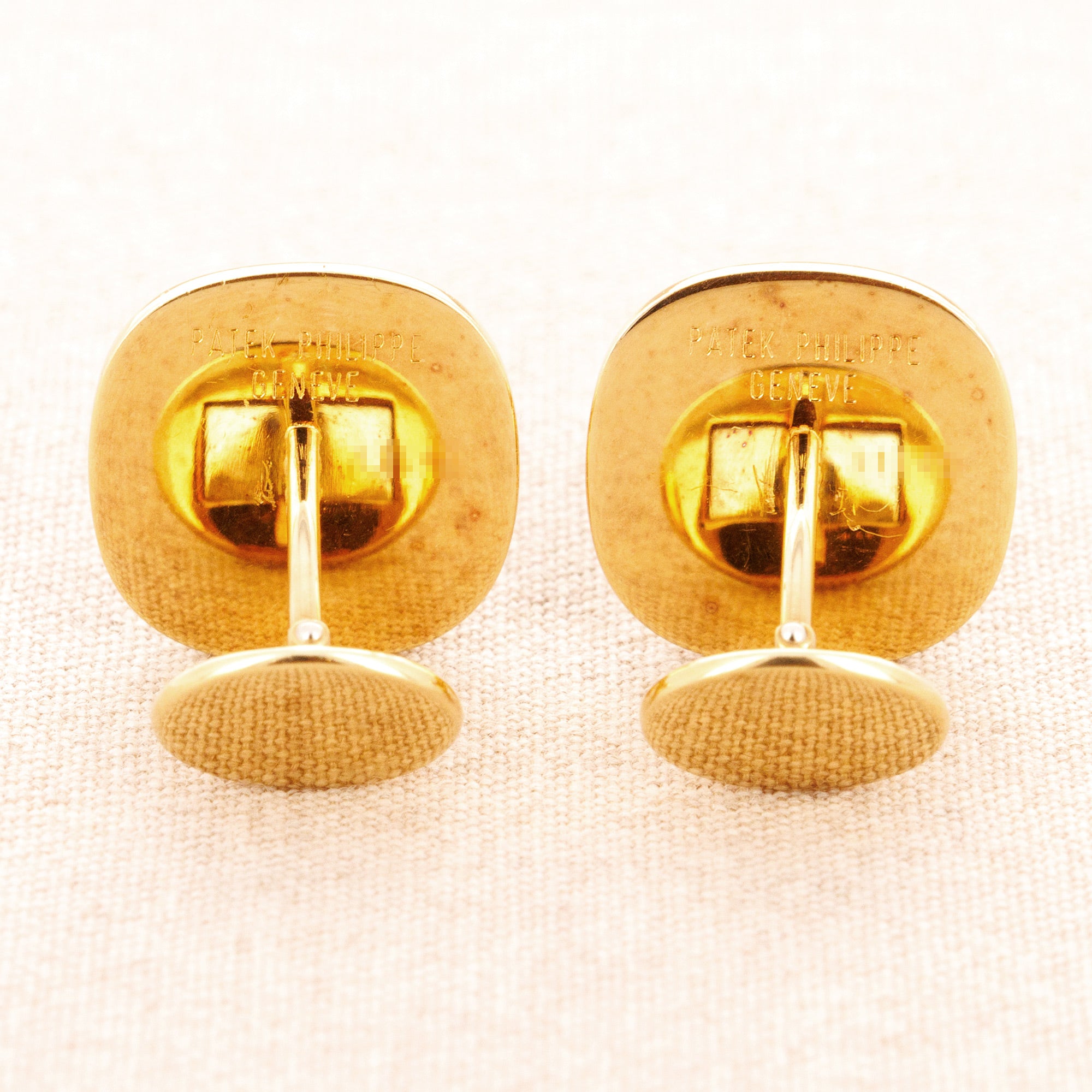 Patek Philippe - Patek Philippe Yellow Gold Logo Cufflinks - The Keystone Watches