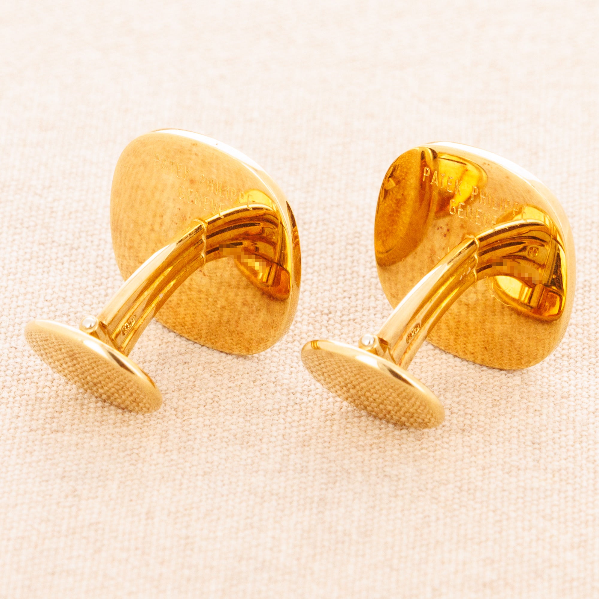 Patek Philippe - Patek Philippe Yellow Gold Logo Cufflinks - The Keystone Watches