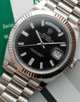 Rolex - Rolex Day-Date white gold baguette diamond dial ref. 228239 - The Keystone Watches