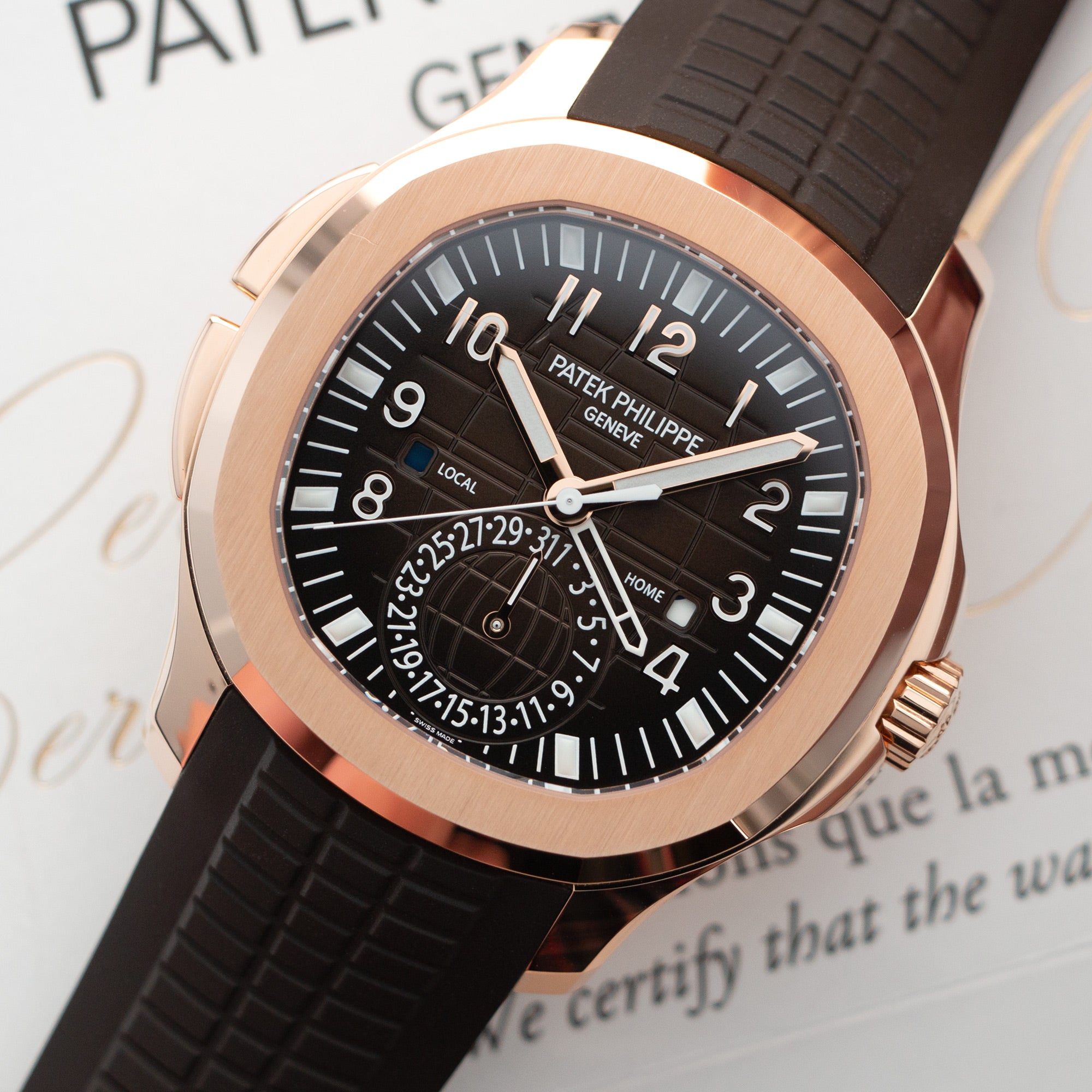 Patek Philippe - Patek Philippe Rose Gold Aquanaut Watch Ref. 5164 - The Keystone Watches