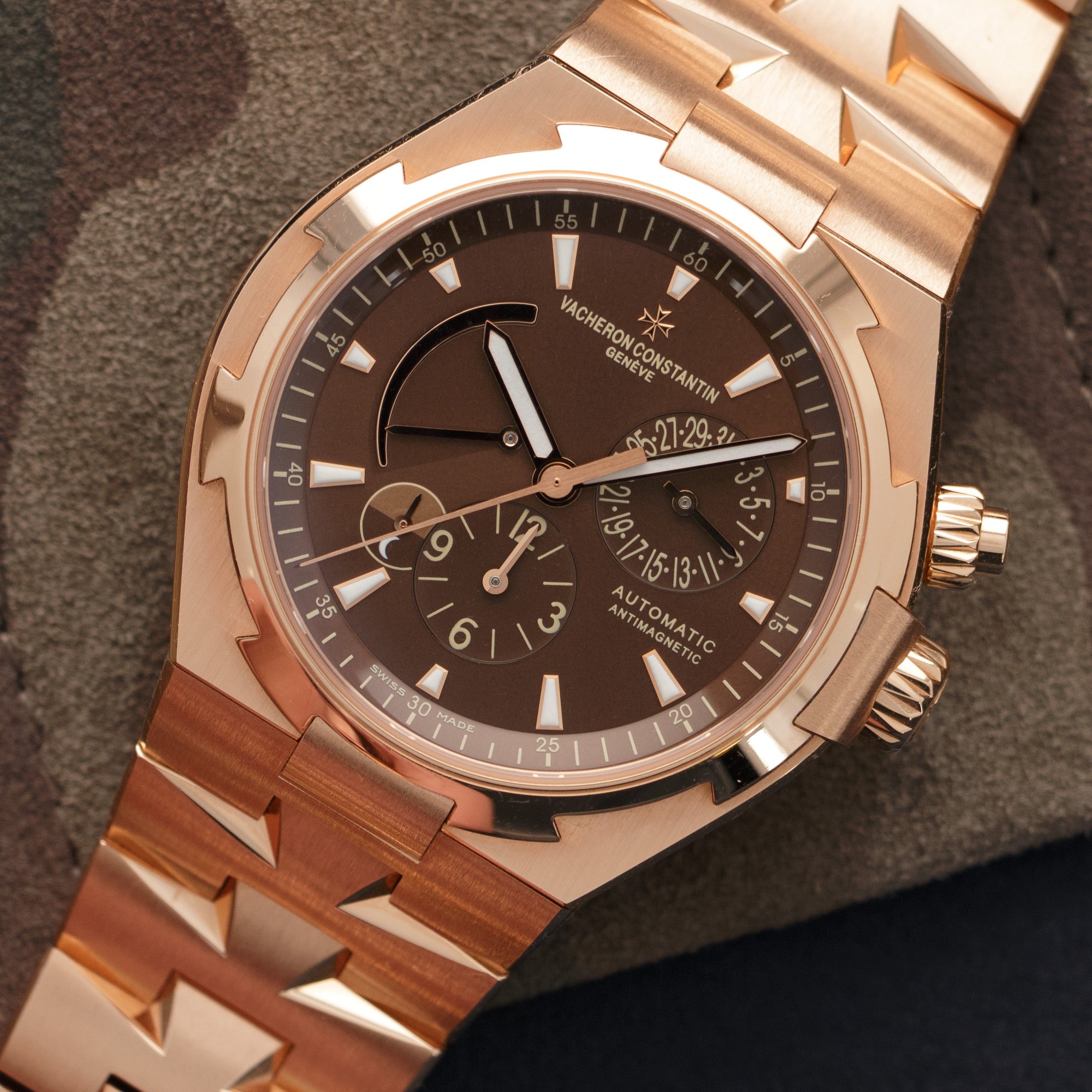 Vacheron Constantin - Vacheron Constantin Rose Gold Overseas Dual Time Power Reserve Watch Ref. 47450 - The Keystone Watches