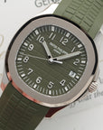 Patek Philippe - Patek Philippe White Gold Aquanaut Khaki Green Watch Ref. 5168 - The Keystone Watches