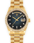 Rolex - Rolex Yellow Gold Day-Date Blue Vignette Diamond Watch Ref. 18048 - The Keystone Watches