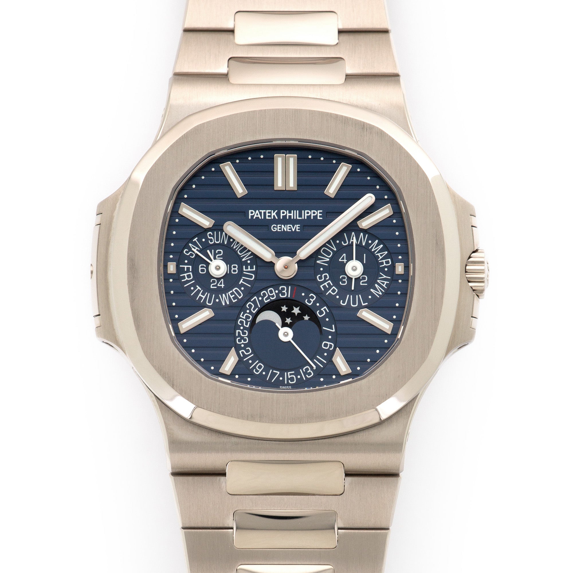 Patek Philippe - Patek Philippe White Gold Nautilus Perpetual Calendar Watch Ref. 5740 - The Keystone Watches