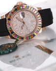 Rolex - Rolex Rose Gold Yacht-Master Rainbow Diamond Watch Ref. 116695 - The Keystone Watches