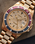 Rolex - Rolex Yellow Gold GMT-Master Diamond Ruby Sapphire Watch Ref. 16758 - The Keystone Watches