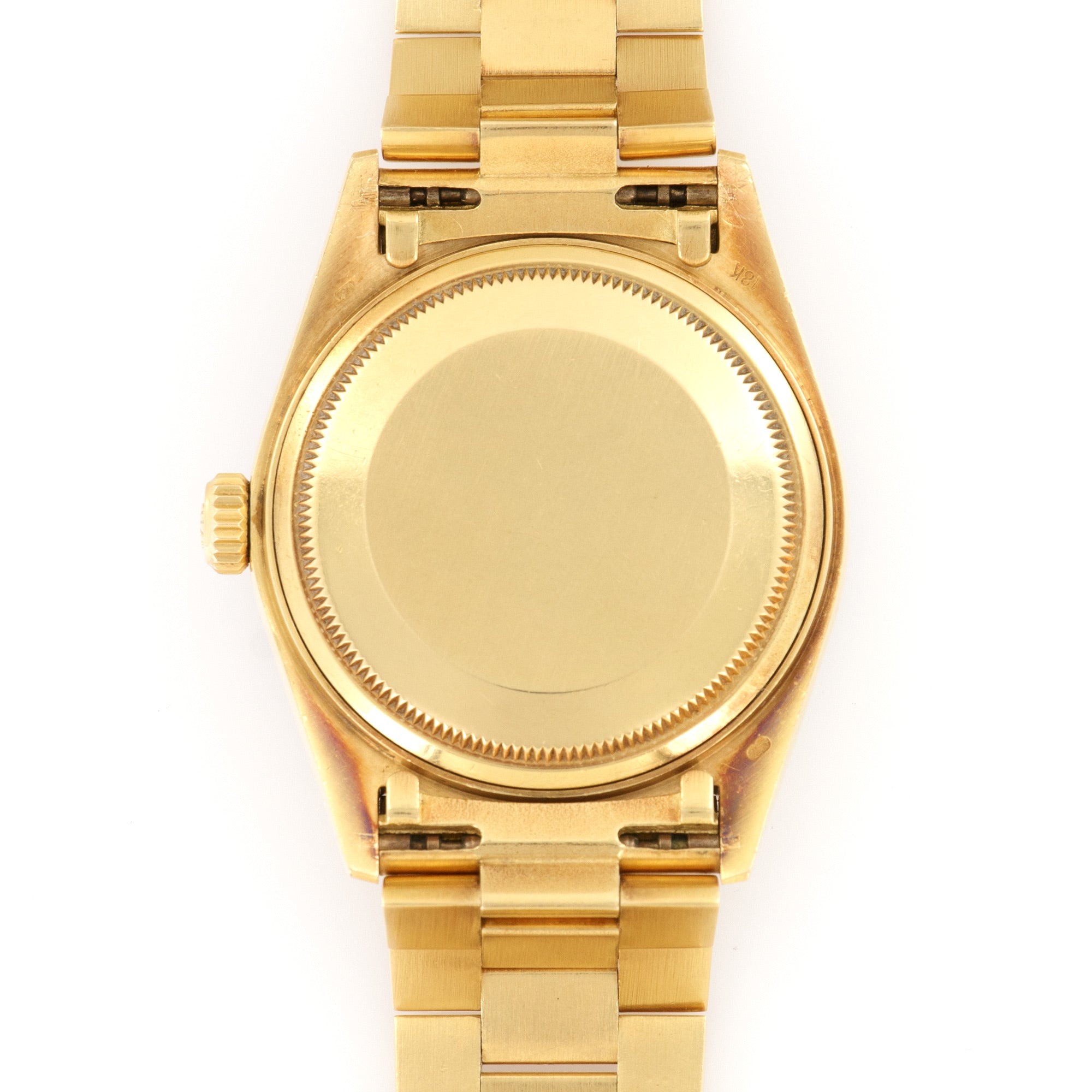 Rolex - Rolex Yellow Gold Day-Date Blue Vignette Diamond Watch Ref. 18048 - The Keystone Watches