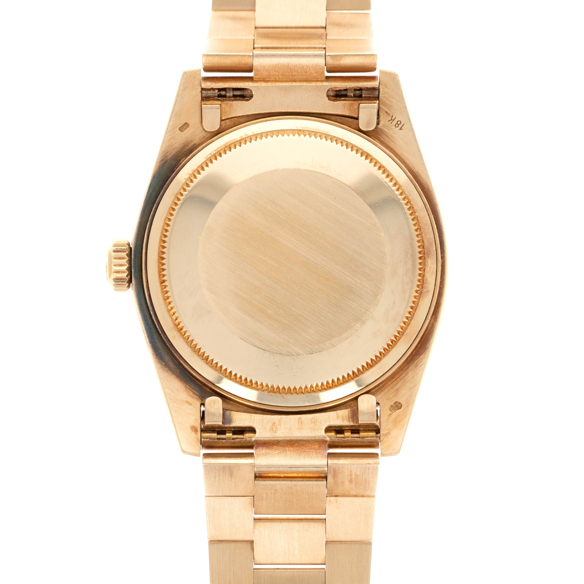 Rolex - Rolex Yellow Gold Day-Date Ref. 18038 with Black, Diamond String Dial - The Keystone Watches