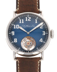H. Moser & Cie - H. Moser & Cie Heritage Tourbillon Funky Blue Watch - The Keystone Watches