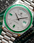 Rolex - Rolex Platinum Day-Date Ref. 228396 with Diamond & Emeralds - The Keystone Watches