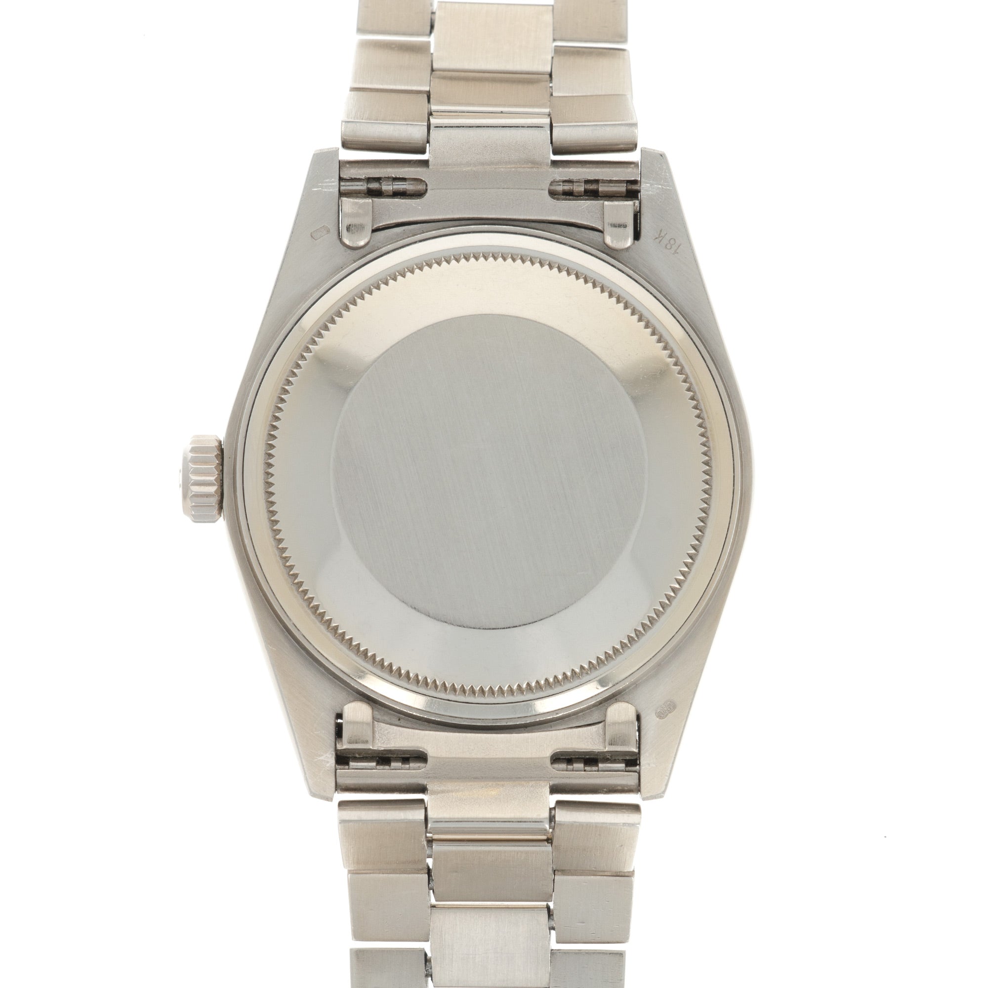 Rolex - Rolex White Gold Day-Date Diamond Watch Ref. 18049 with Original Paper - The Keystone Watches