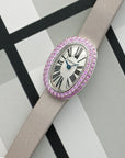 Cartier - Cartier White Gold Baignoire Pink Sapphire Watch - The Keystone Watches