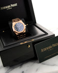 Audemars Piguet - Audemars Piguet Rose Gold Royal Oak Automatic Extra-Thin Watch - The Keystone Watches