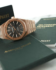 Audemars Piguet - Audemars Piguet Rose Gold Royal Oak Watch Ref. 15400 with Original and Papers - The Keystone Watches
