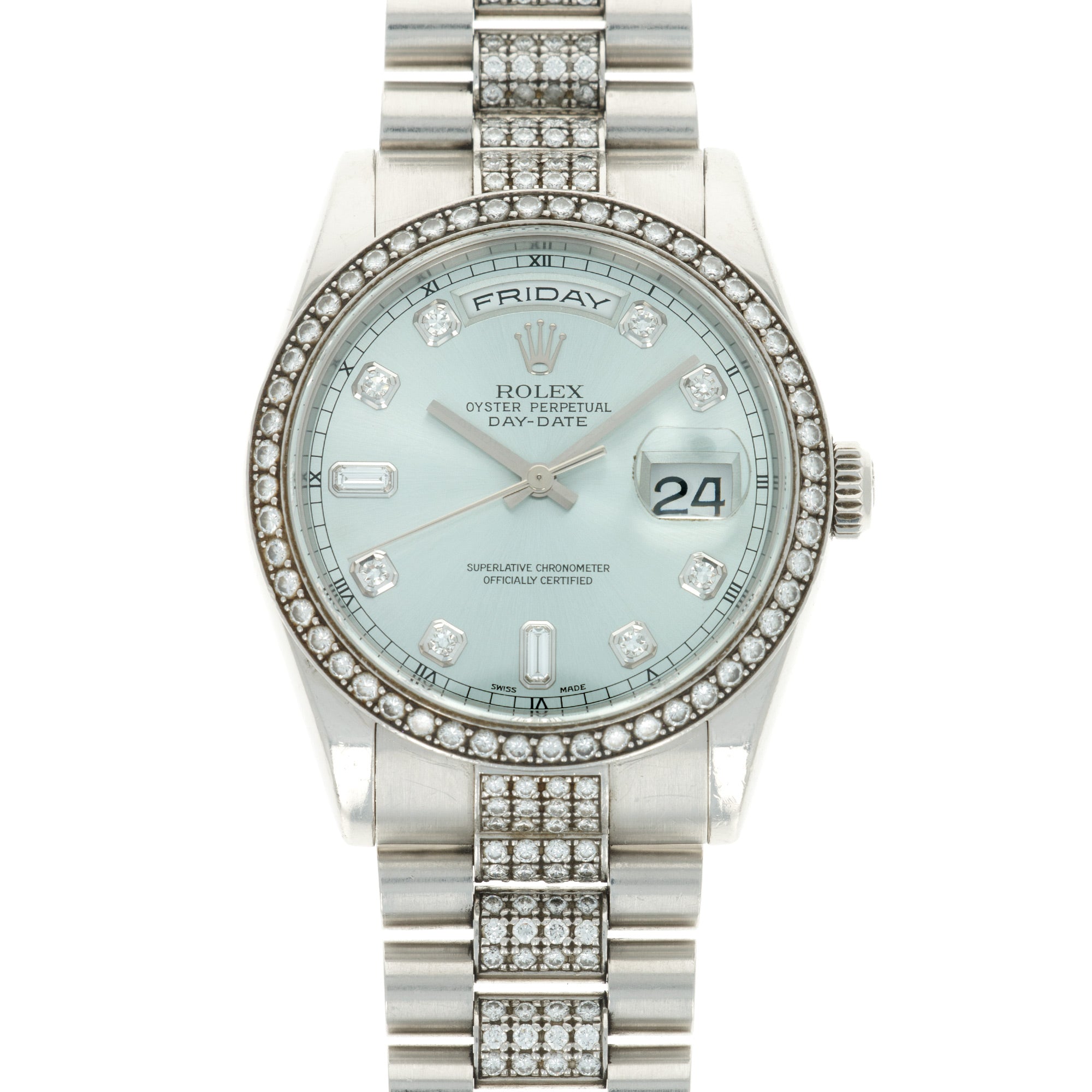 Rolex - Rolex Platinum and Diamond Day-Date Ref. 118346 - The Keystone Watches