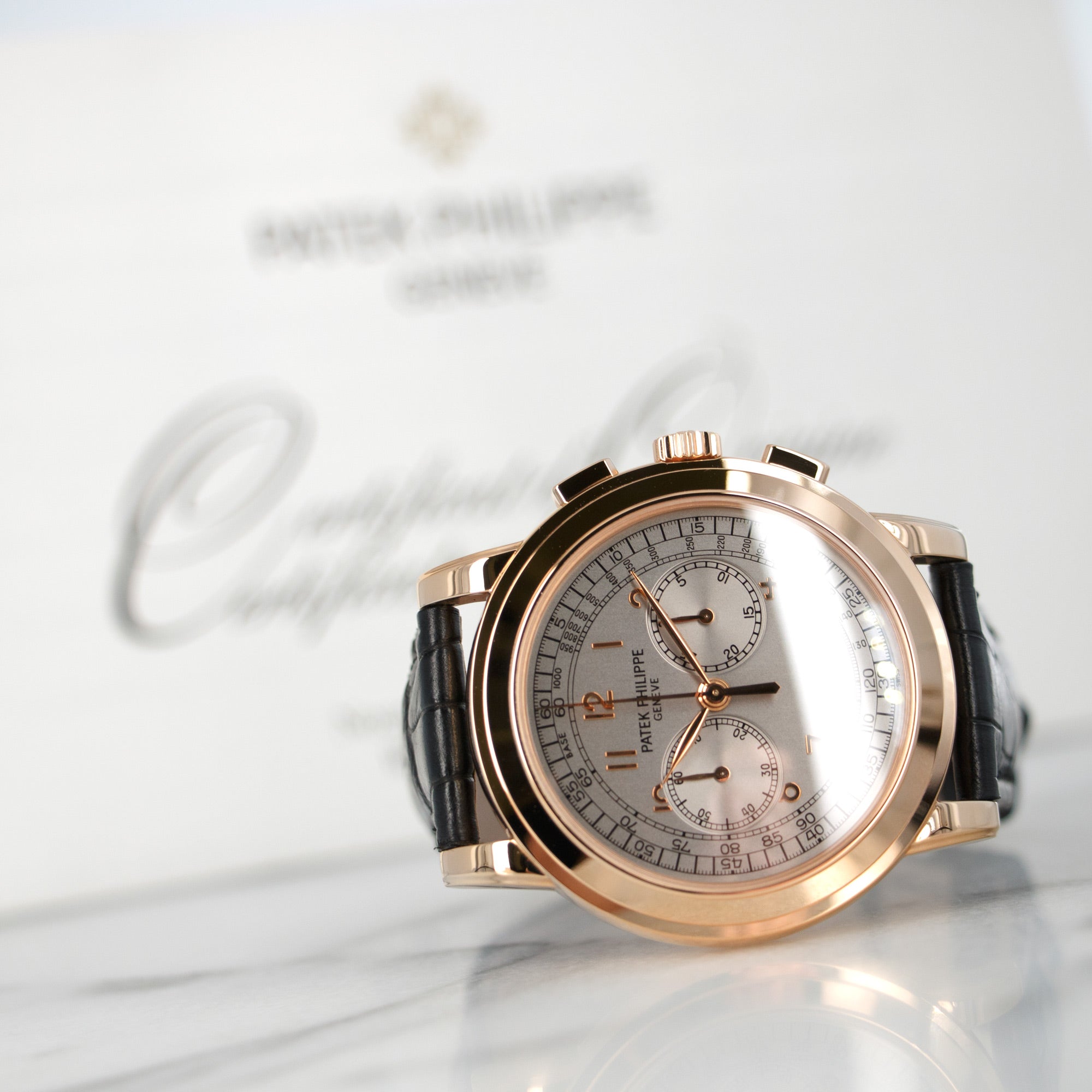 Patek Philippe - Patek Philippe Rose Gold Chronograph Watch Ref. 5070, Completely Unworn - The Keystone Watches