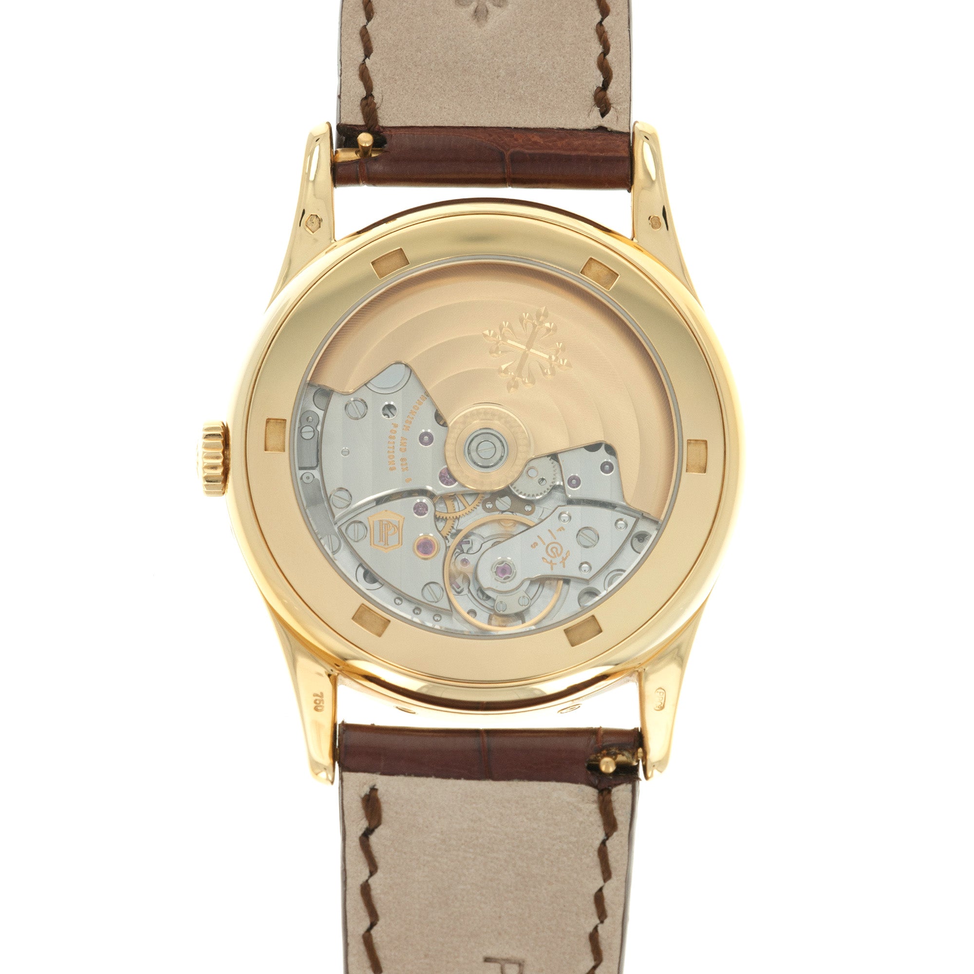 Patek Philippe - Patek Philippe Yellow Gold Perpetual Retrograde Grey Dial Watch Ref. 5050 - The Keystone Watches