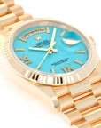 Rolex - Rolex Yellow Gold Day-Date Turquoise Diamond Watch Ref. 128238 - The Keystone Watches