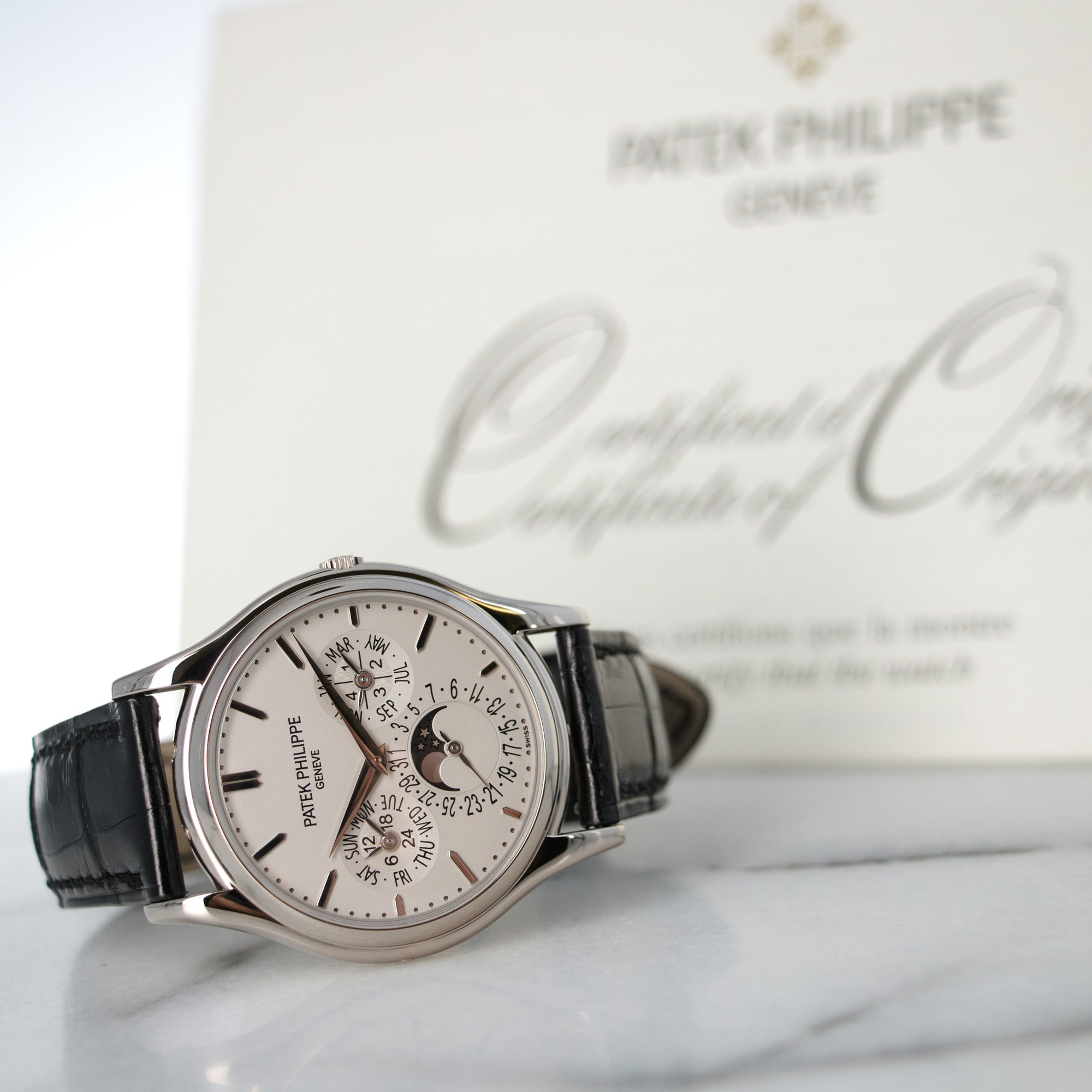 Patek Philippe - Patek Philippe White Gold Perpetual Calendar Automatic Watch Ref. 5140 - The Keystone Watches
