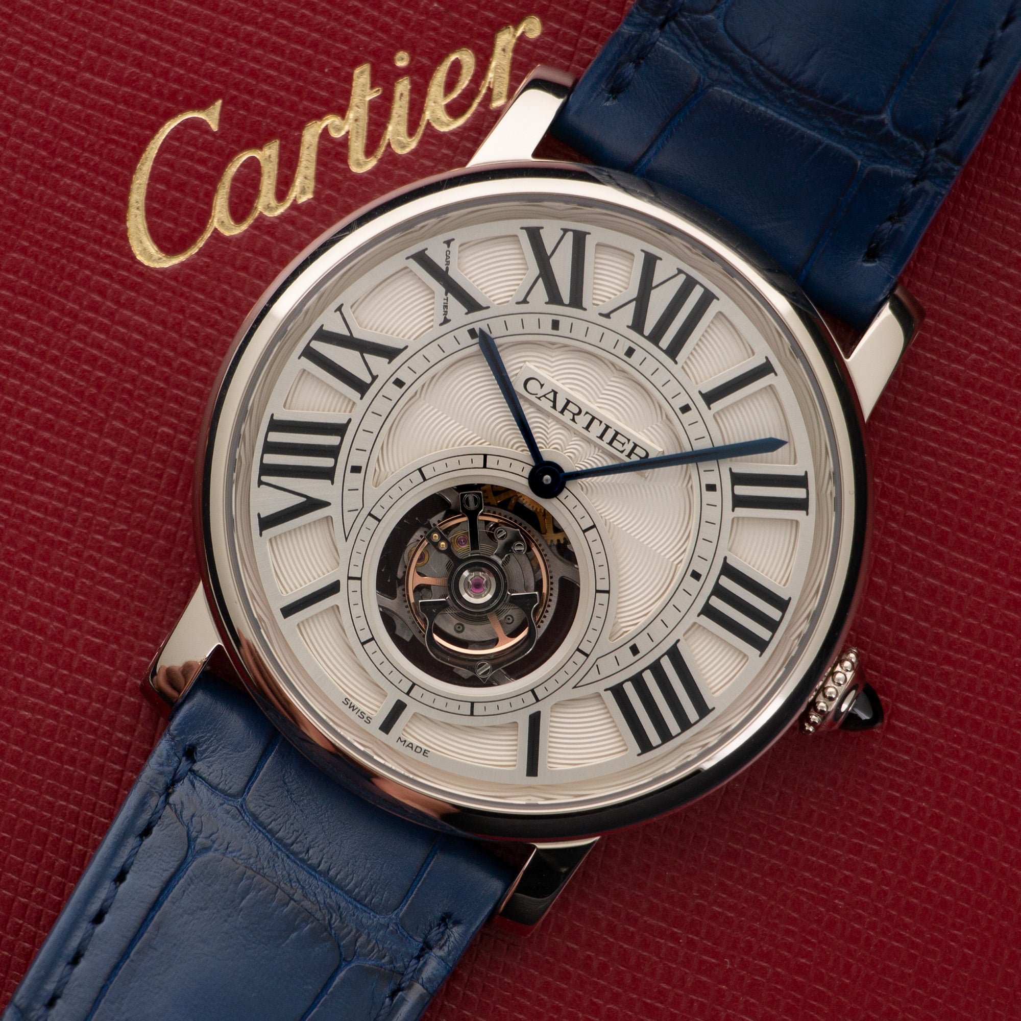 Cartier - Cartier White Gold Rotonde de Cartier Flying Tourbillon Watch - The Keystone Watches