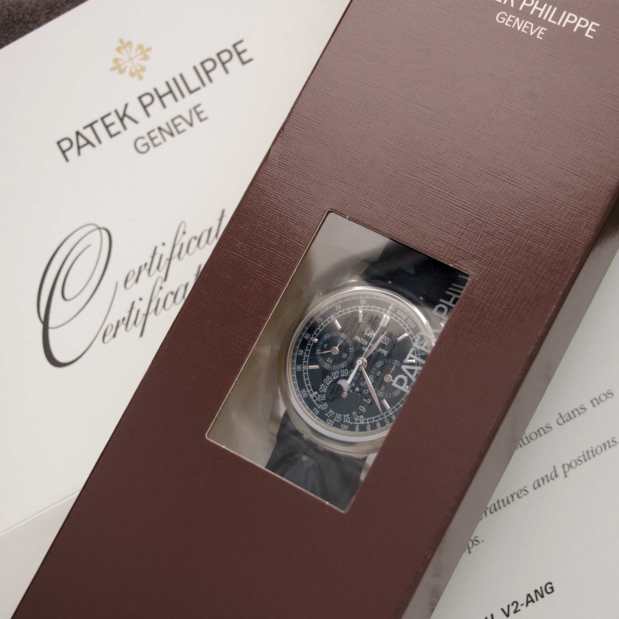 Patek Philippe - Patek Philippe Platinum Perpetual Calendar Chronograph Watch Ref. 5970 Unworn and in Original Seal - The Keystone Watches