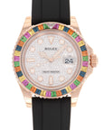 Rolex - Rolex Rose Gold Yacht-Master Rainbow Diamond Watch Ref. 116695 - The Keystone Watches