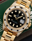 Rolex - Rolex Yellow Gold GMT-Master II Sapphire Diamond Watch Ref. 116758 - The Keystone Watches