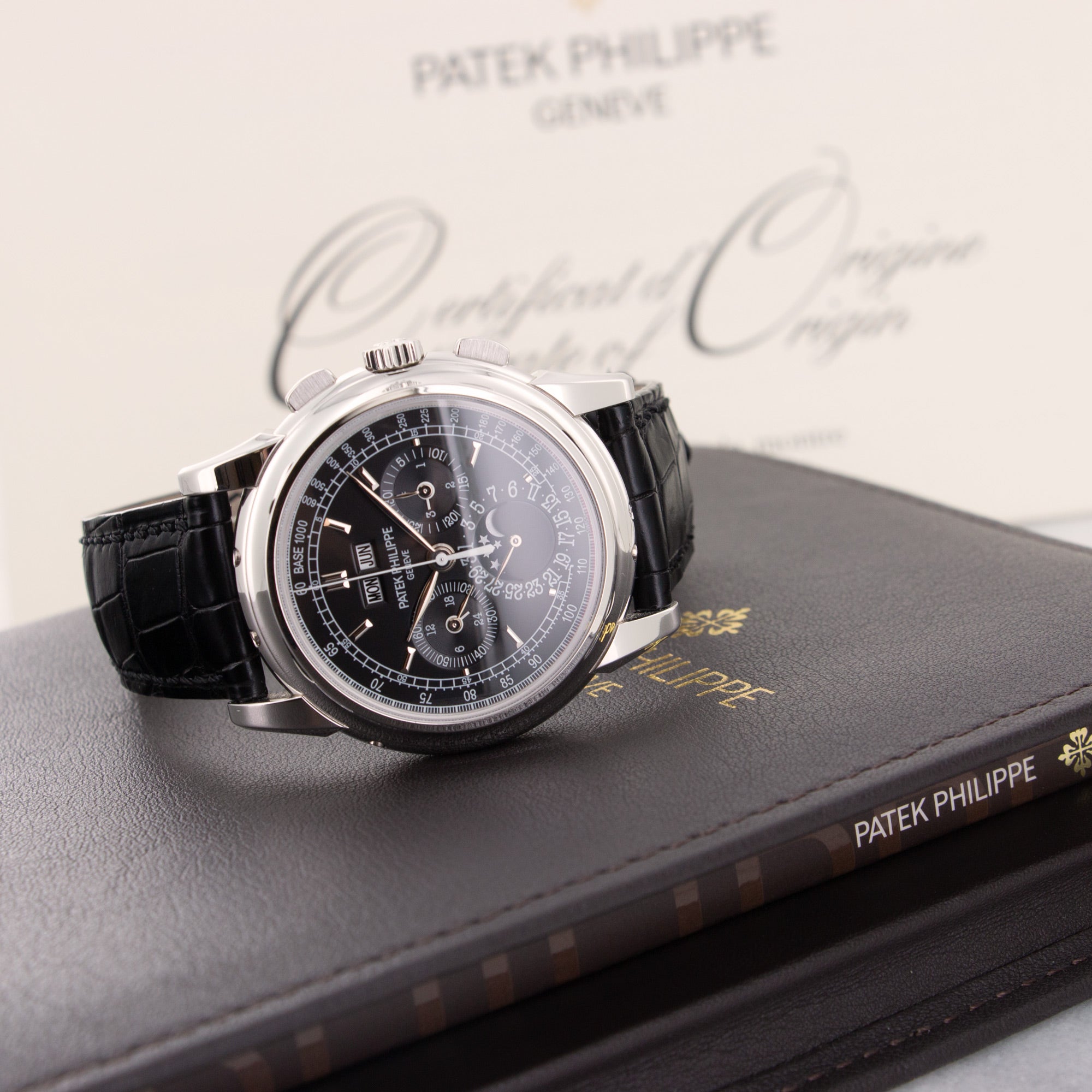 Patek Philippe - Patek Philippe Platinum Perpetual Calendar Chronograph Watch Ref. 5970 - The Keystone Watches