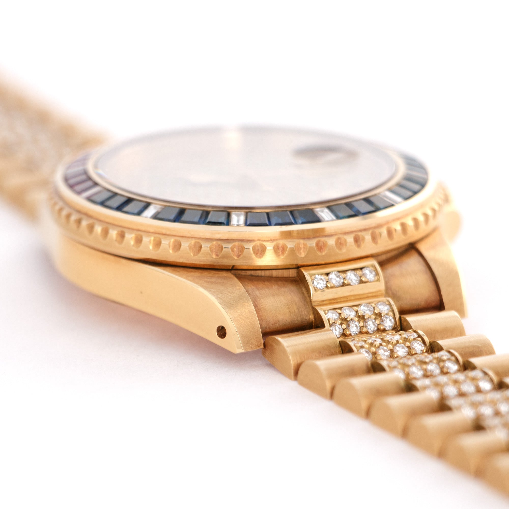 Rolex - Rolex Yellow Gold GMT-Master Diamond Ruby Sapphire Watch Ref. 16758 - The Keystone Watches