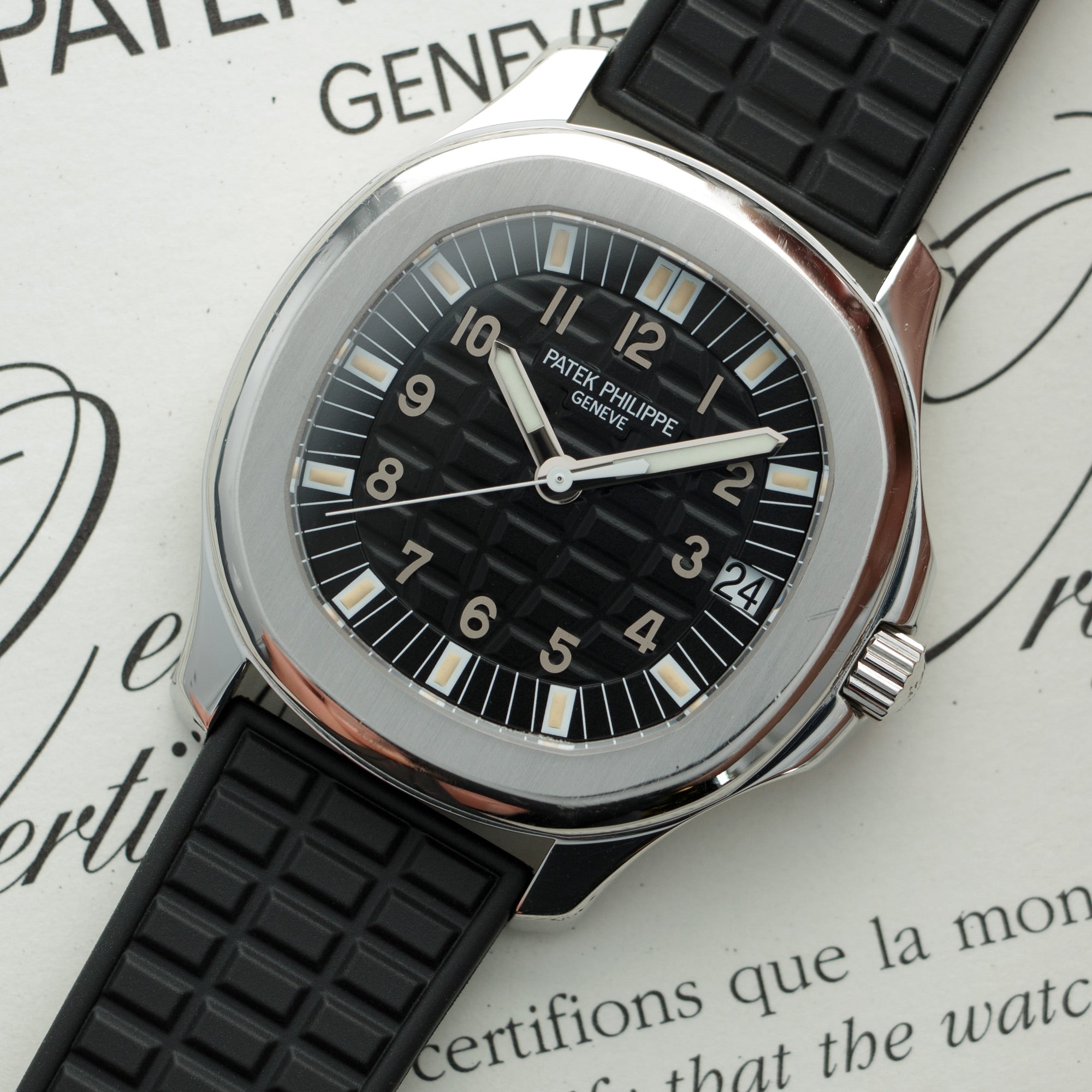 Patek Philippe - Patek Philippe Aquanaut Jumbo Watch Ref. 5065 with Original Box and Paper - The Keystone Watches