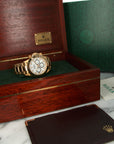 Rolex - Rolex Yellow Gold Cosmograph Daytona Porcelain Zenith Diamond Watch Ref. 16528 - The Keystone Watches
