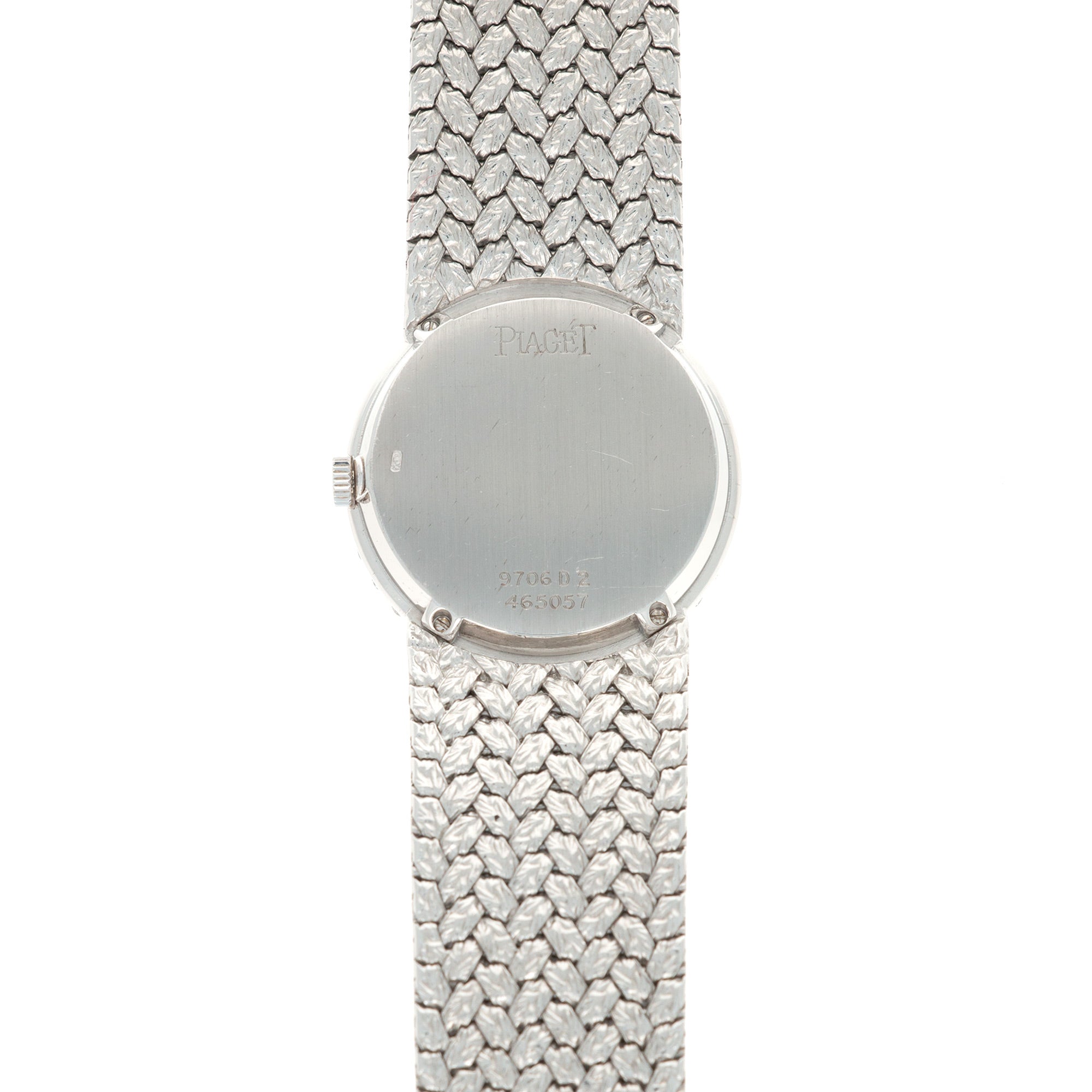 Piaget - Piaget White Gold Diamond Bezel with Black and Diamond Dial on Bracelet - The Keystone Watches