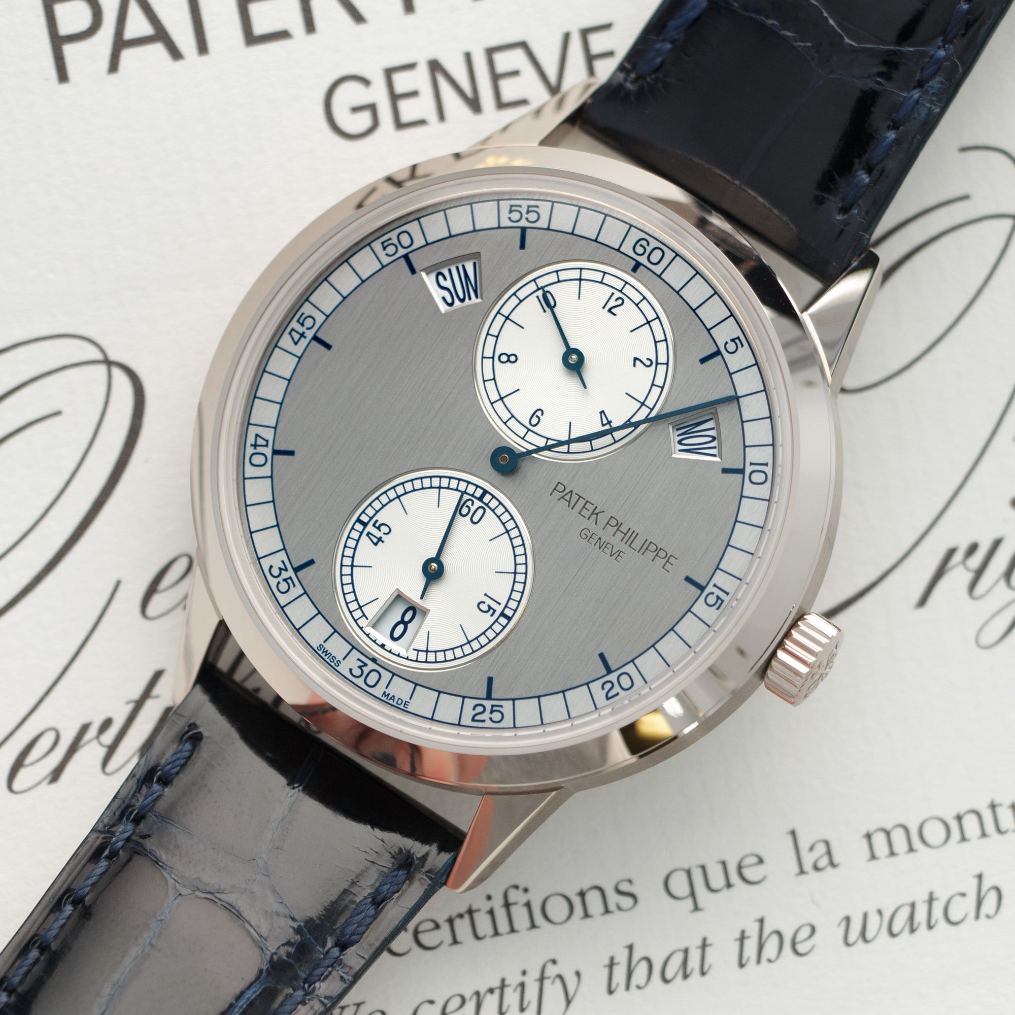 Patek Philippe - Patek Philippe White Gold Annual Calendar Regulator Watch Ref. 5235 - The Keystone Watches