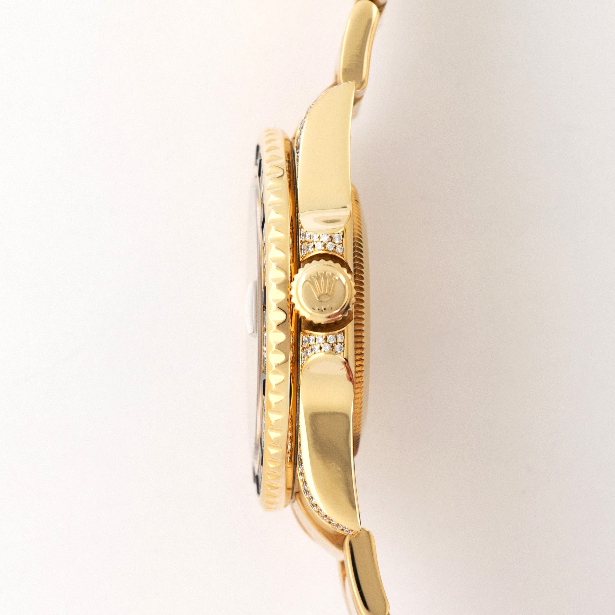 Rolex - Rolex Yellow Gold GMT-Master II Sapphire Diamond Watch Ref. 116758 - The Keystone Watches