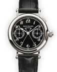 Patek Philippe - Patek Philippe Platinum Monopusher Split Seconds Chrono Ref. 5959, Double Sealed and Unworn - The Keystone Watches