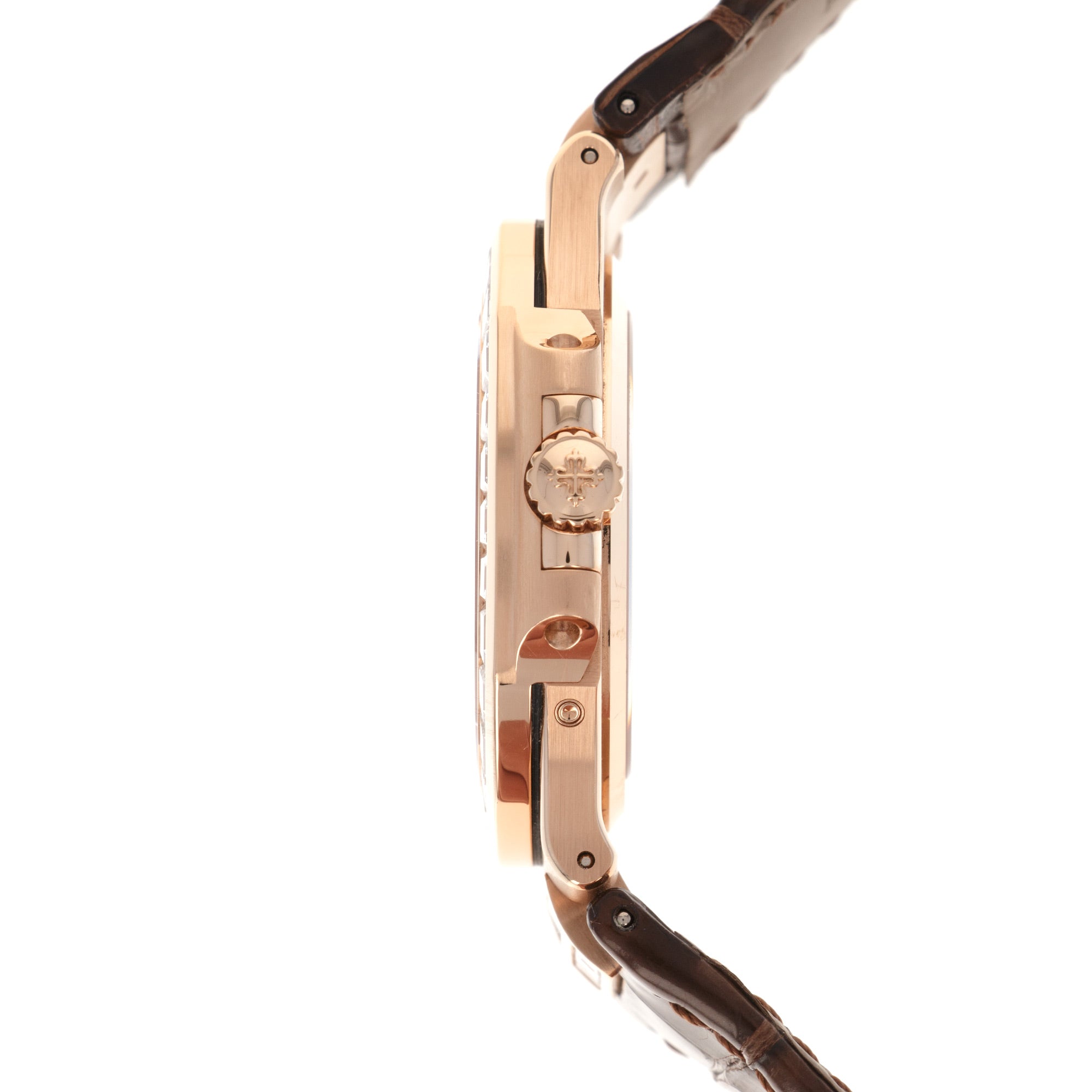 Patek Philippe - Patek Philippe Rose Gold Nautilus Diamond Watch Ref. 5724, Retailed by Tiffany & Co. - The Keystone Watches