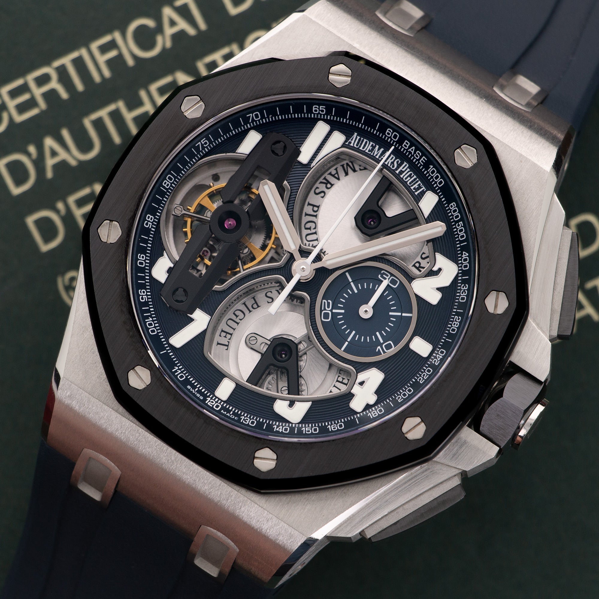 Audemars Piguet - Audemars Piguet Platinum Royal Oak Offshore Tourbillon Watch Ref. 26388 - The Keystone Watches