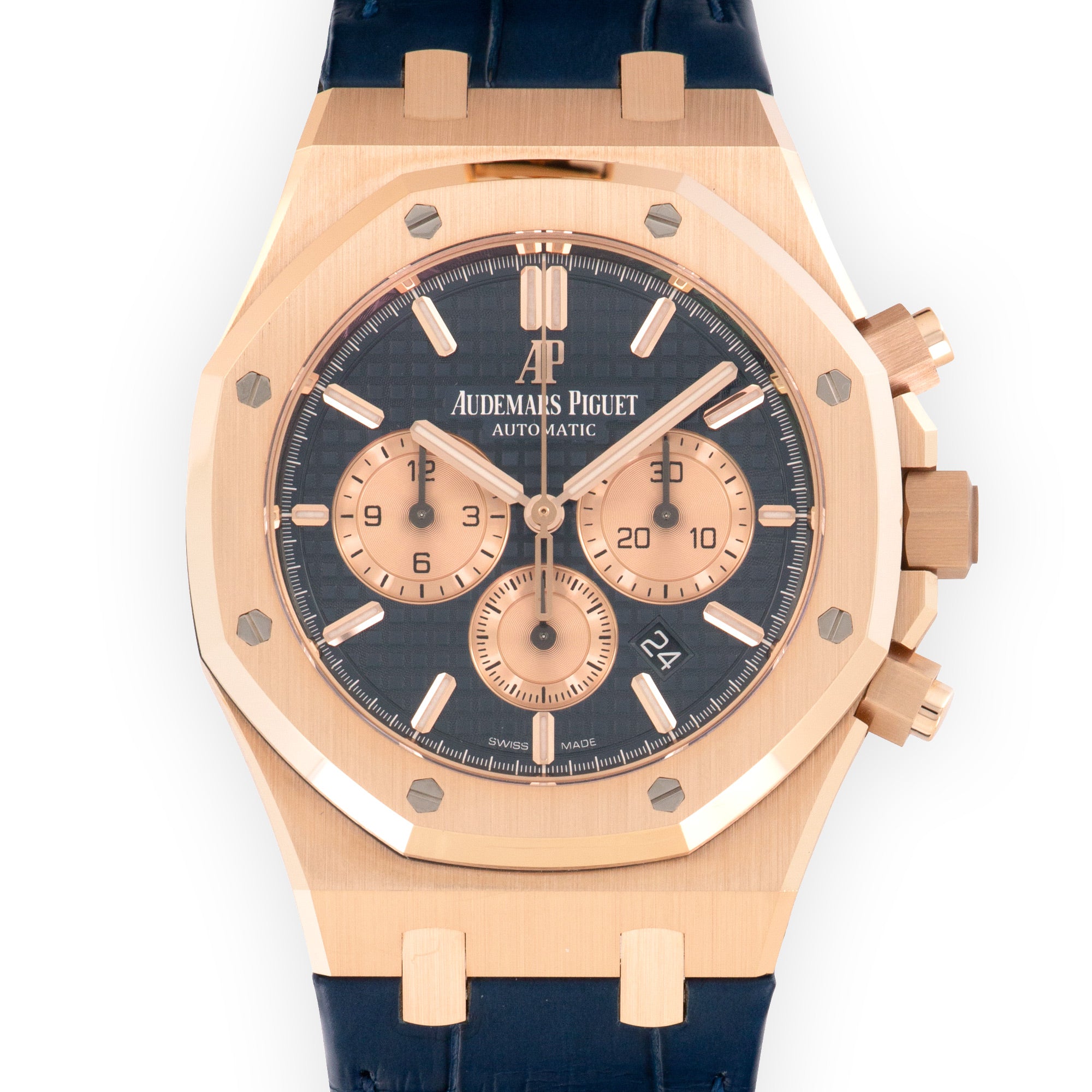 Audemars Piguet - Audemars Piguet Rose Gold Royal Oak Chronograph Watch - The Keystone Watches
