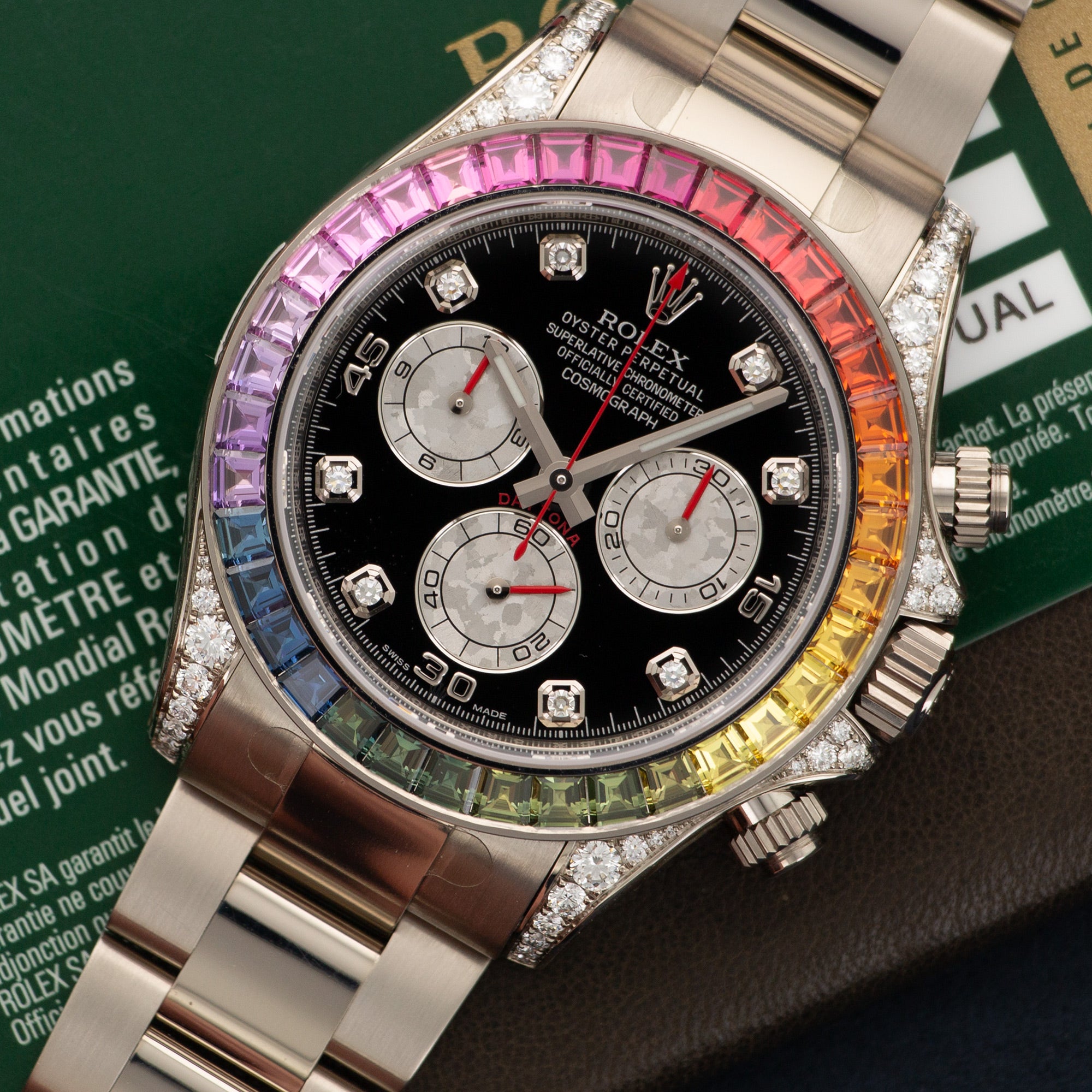 Rolex - Rolex White Gold Cosmograph Daytona Rainbow Watch Ref. 116599 - The Keystone Watches