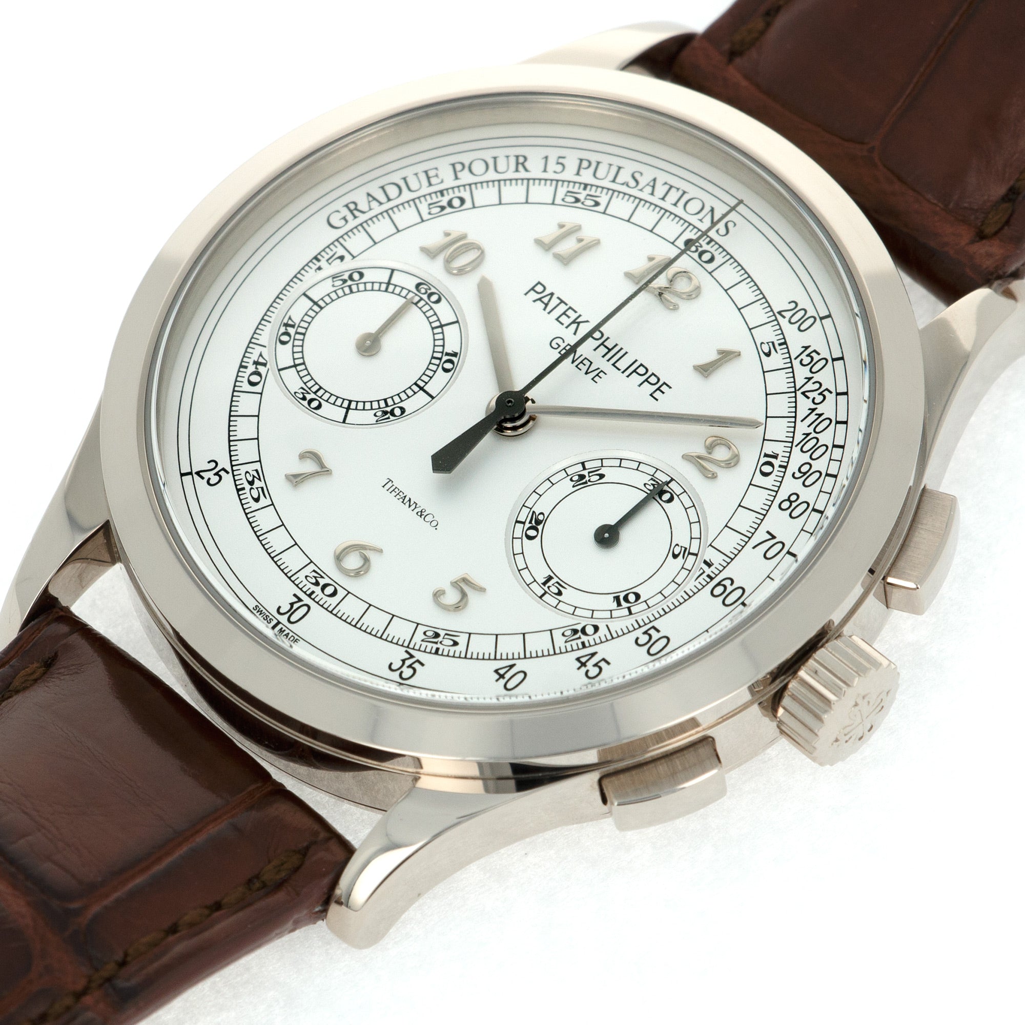 Patek Philippe - Patek Philippe White Gold Chronograph Ref. 5170, Retailed by Tiffany & Co. - The Keystone Watches